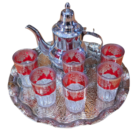juego de té marroqui grande-kenta artesanias